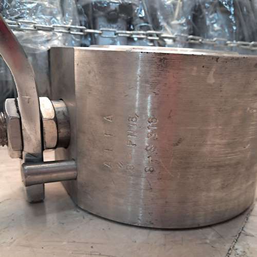 شیر توپی استیل بین فلنجی آلفا